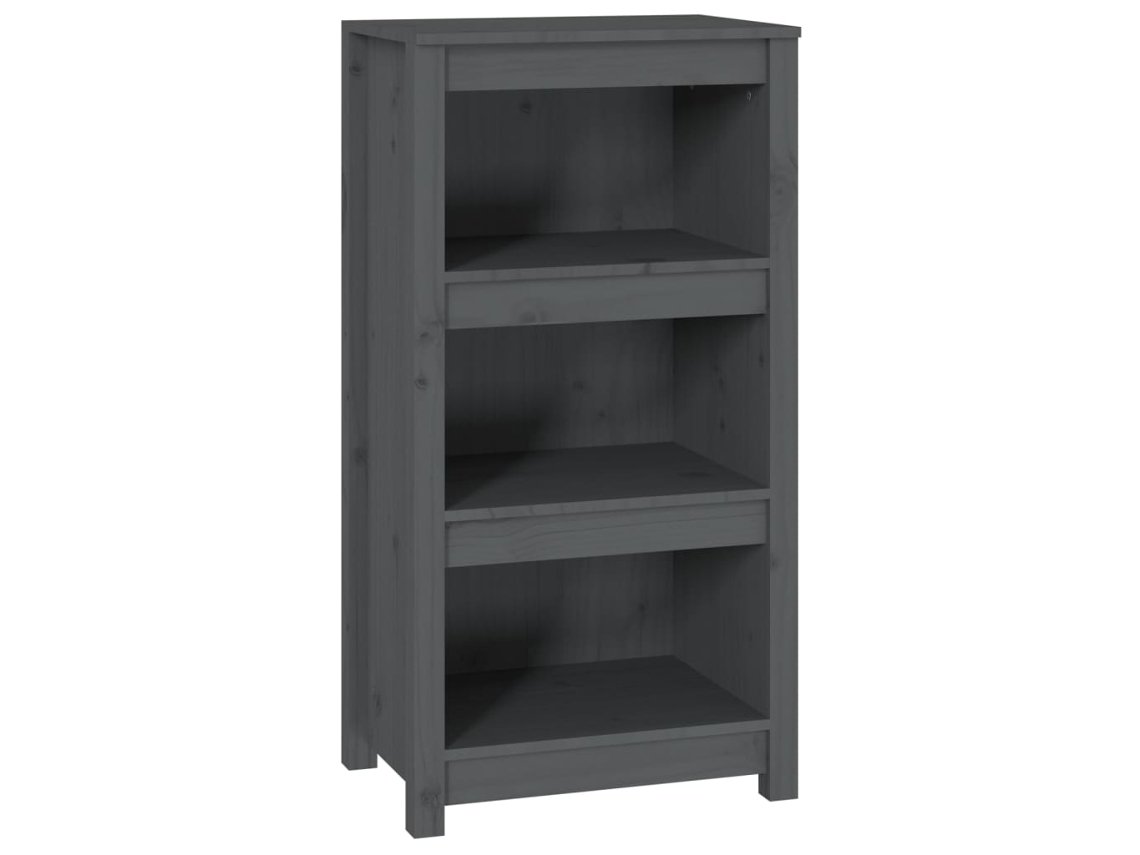 Book Cabinet, Book Cabinets Vidaxl Cinzeto Madeira De Pinho (n/a)
