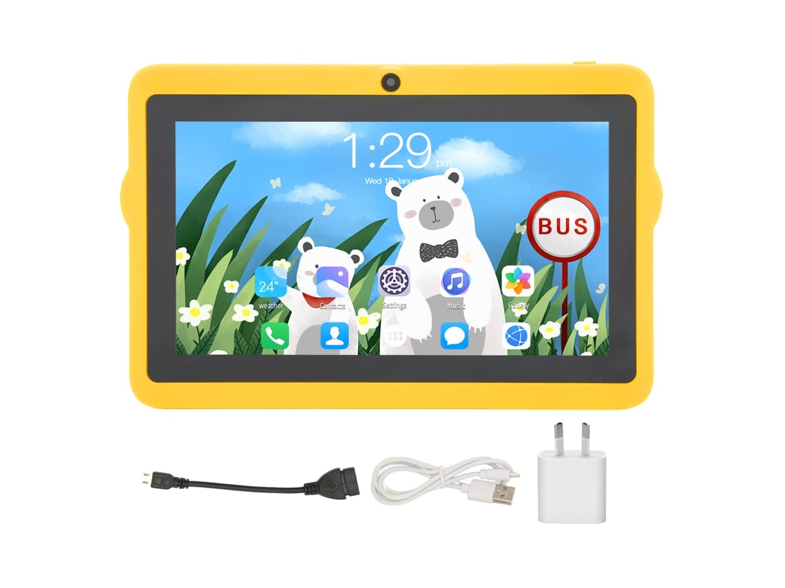 Tablet Para Crianças De 7 Polegadas Com Tela Hd E Baixa Emissão De Luz Azul Other