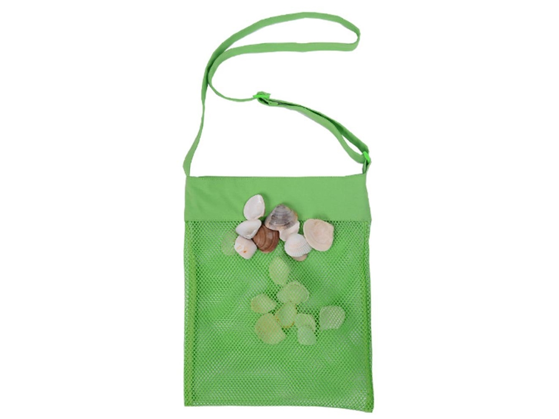 Bolsa De Malha Para Brinquedos De Praia, Leve E Portátil, Drena Areia E Água, Armazenamento Reutilizável Para Tesouros De Praia, Construção Em Malha R