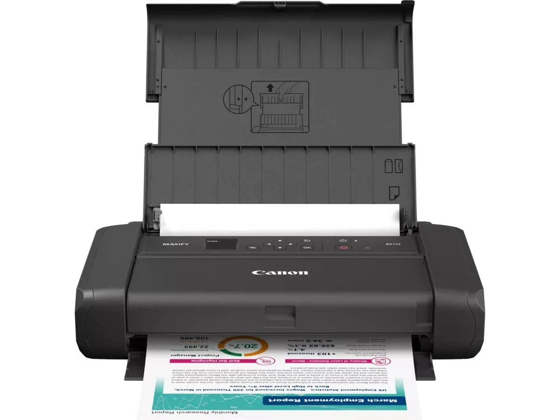 Impressora Portátil CANON Maxify BX110 com bateria (Jato de Tinta - Wifi)