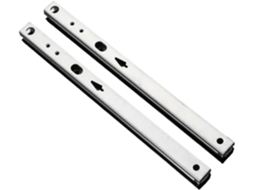 1par De Corrediças Para Gaveta, Duas Seções, 17mm De Largura, Em Aço, Com Sistema De Dobragem E Esferas 182mm