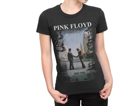 T-Shirt PLASTIC HEAD Pink Floyd - Burning Man Preto (Tamanho: S)