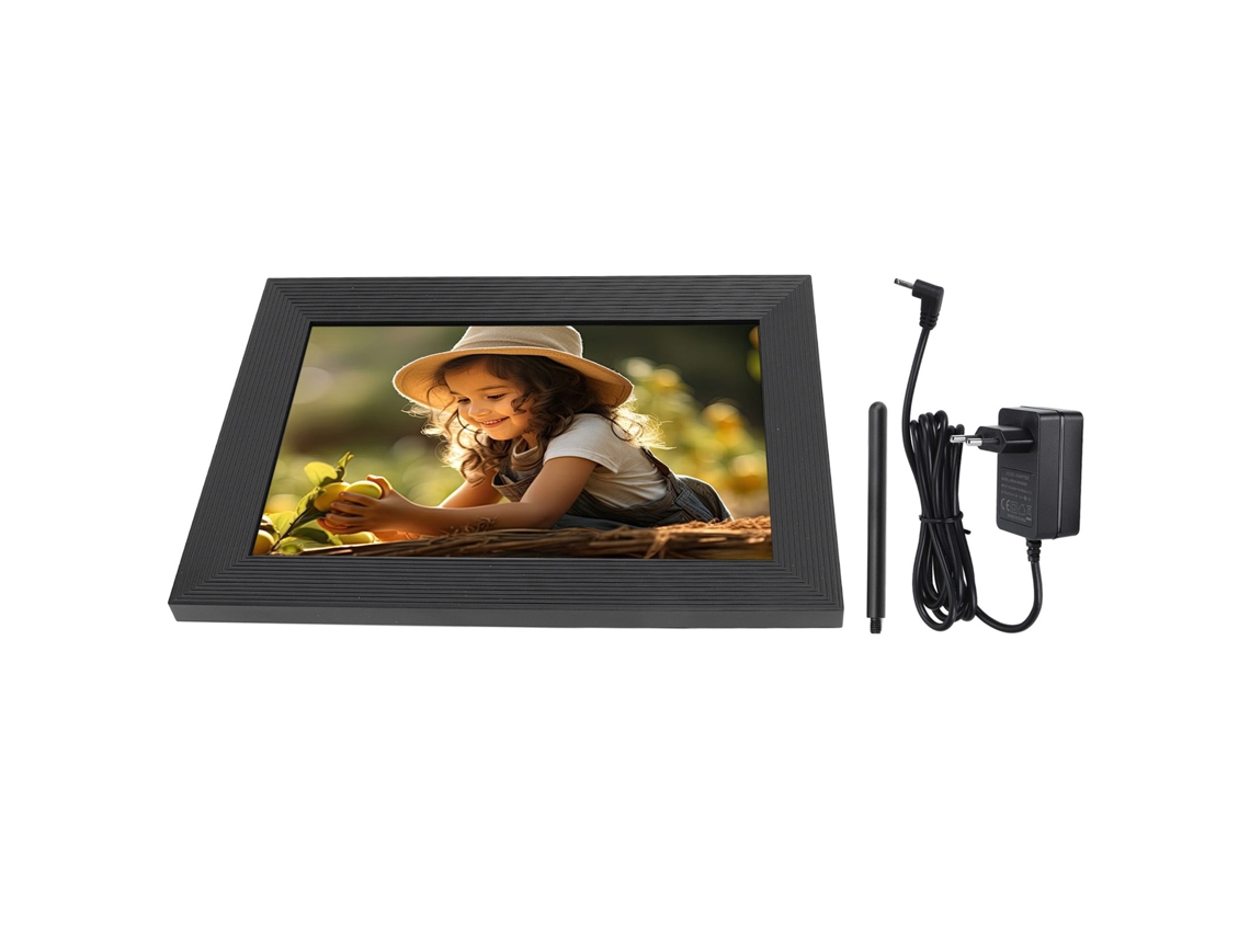 Quadro digital de fotos EOOCOO com tela IPS de 10,1 polegadas e Wi-Fi
