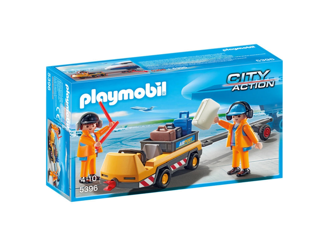 PLAYMOBIL City Action: Veículo para Malas de Aeroporto - 5396 (Idade mínima: 4)