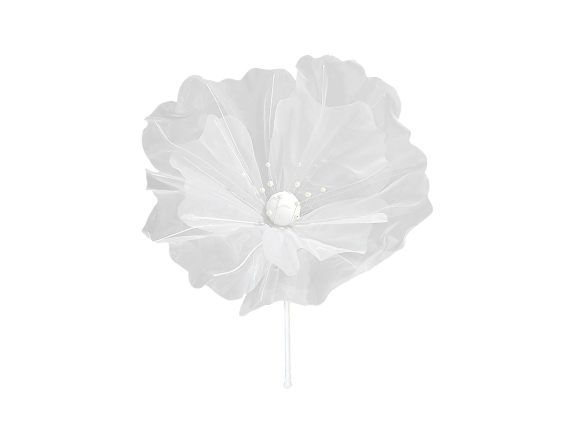 Tecido de Seda Branca para Decoração de Casamentos, 50cm LAXISCREED