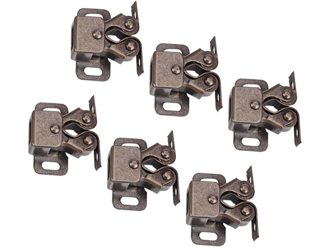 Conjunto De 6-travas Metálicas Para Portas Armários E Guarda Roupas Toyvian Rv Fácil Instalação
