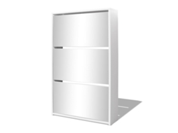 Shoe Cabinet, Shoe Organiser Vidaxl Branco Madeira Processada (n/a)
