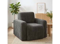 Vidaxl Poltrona Antracite Cordão