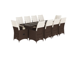 Bistro Set, Bistro Sets Vidaxl Marrom Rattan / Vime (n/a)