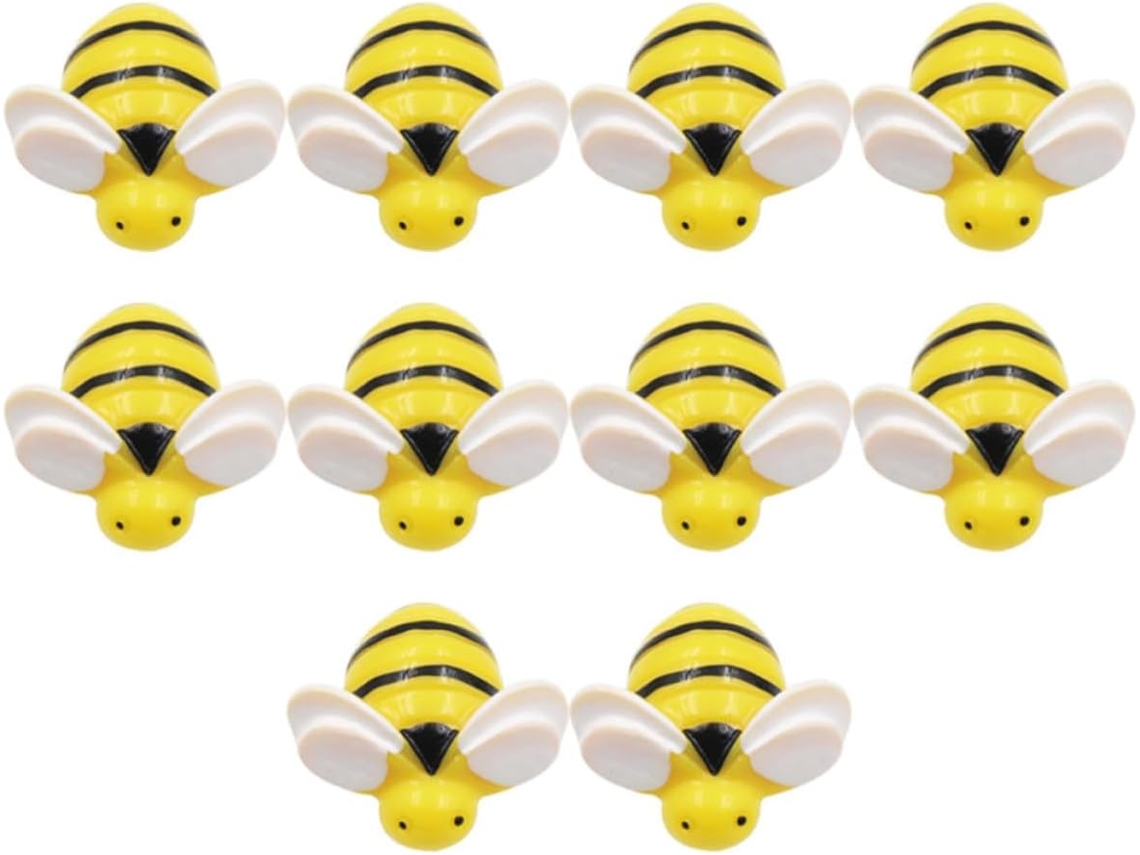 Artibetter 30 Abelha Amarela Tachinhas Decorativas Para Escolares E Decoração, Abs E Ferro Feitas, Ideais