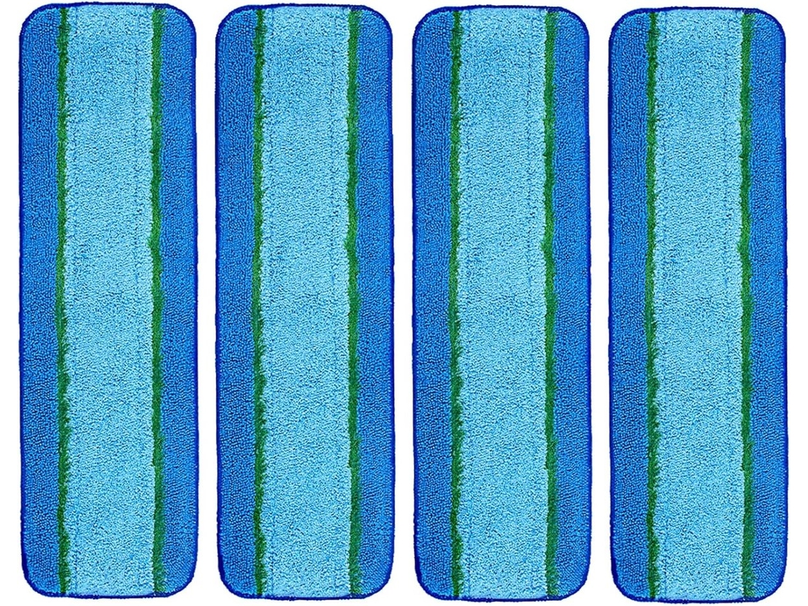 Adequado para Pacotes com 4 Unidades de Panos Limpeza Profunda da Linha Bona Mop, Panos de Microfibra Reutilizáveis​​ para Limpeza Profunda BRILVIBERA