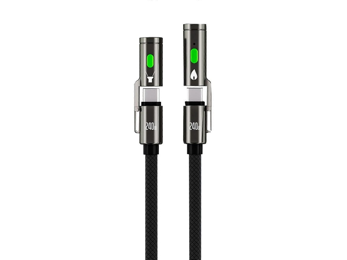 Lurelia Cabo Usb-c, Carregamento Rápido, 240 W, 30cm, 480 Mbps, Monitores