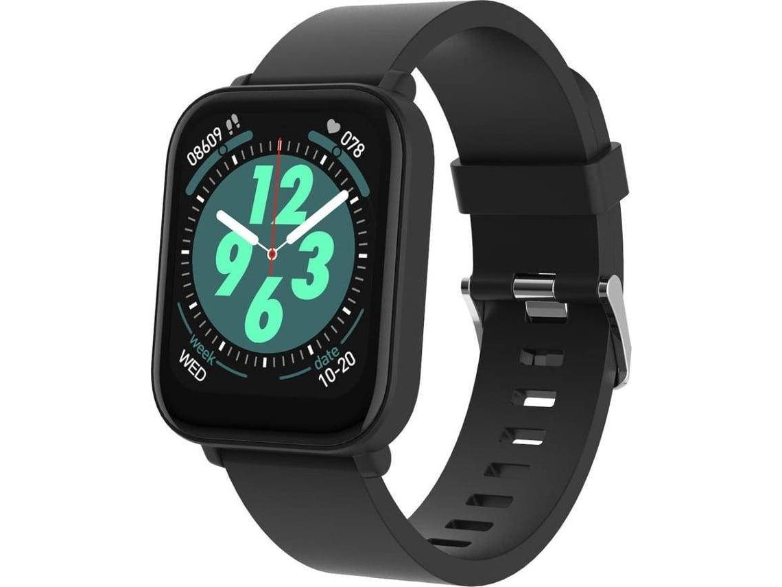 Smartwatch Desportivo GOODIS Retangular Preto (Outlet Grade A )