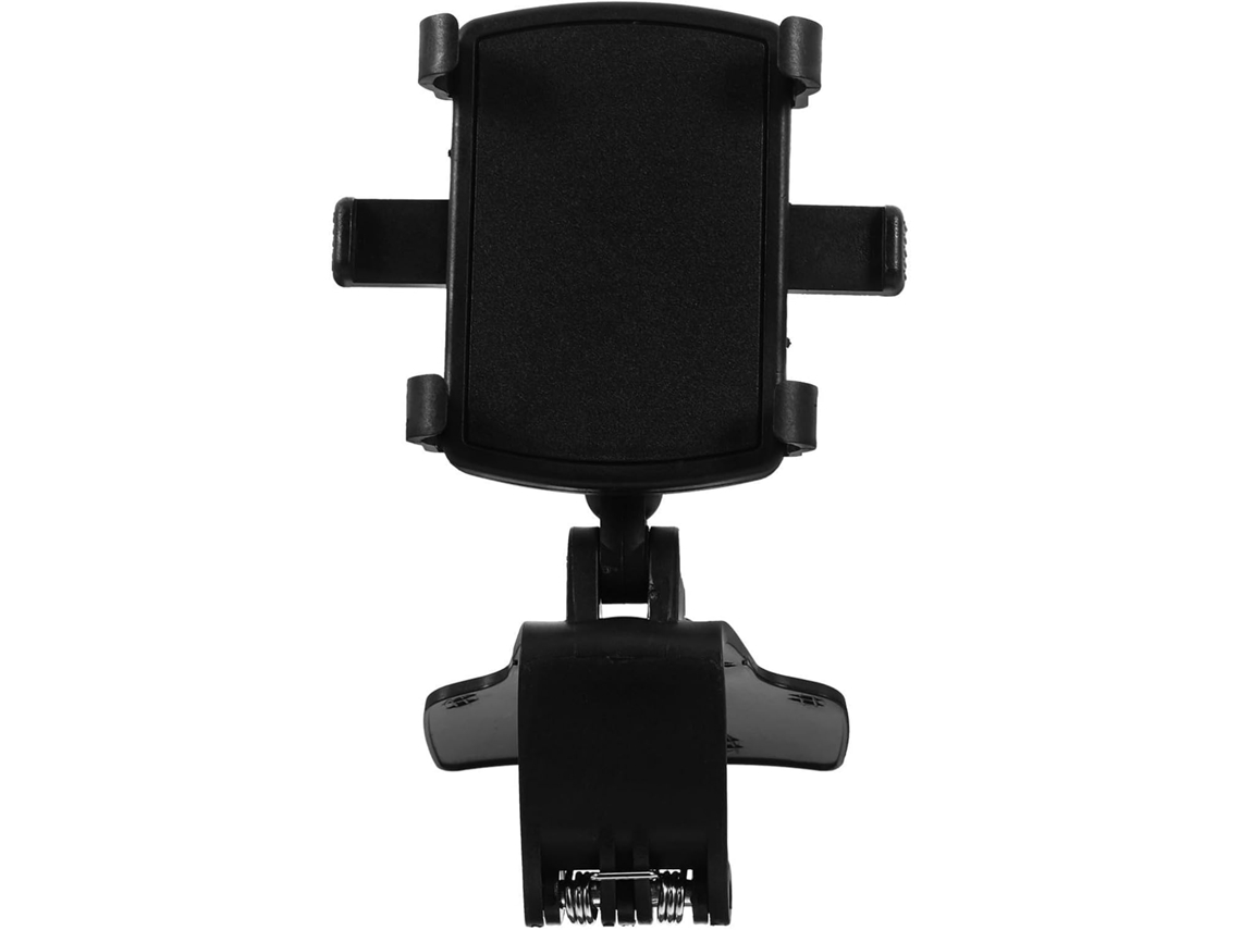 Suporte para smartphone veicular em ABS preto para painel.