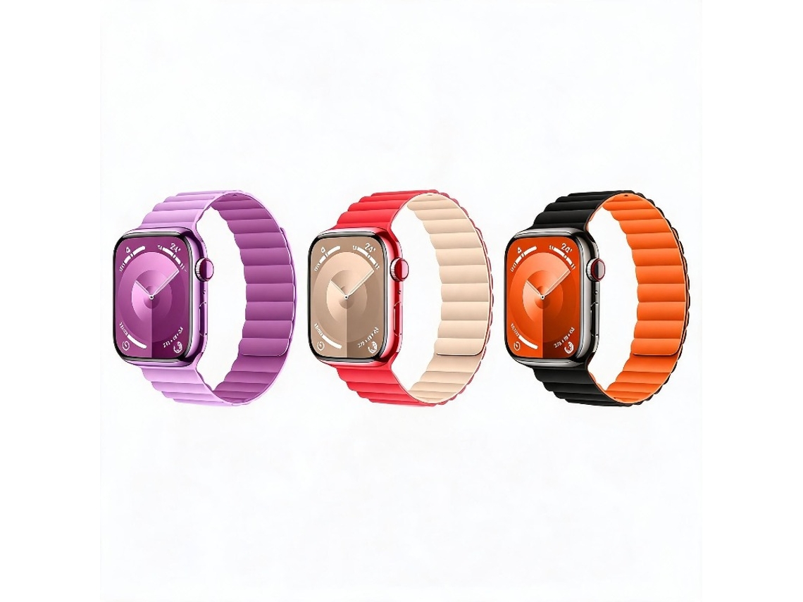 3 Pcs Bracelete Para Apple Watch 42/44/45/46/49mm Cuich
