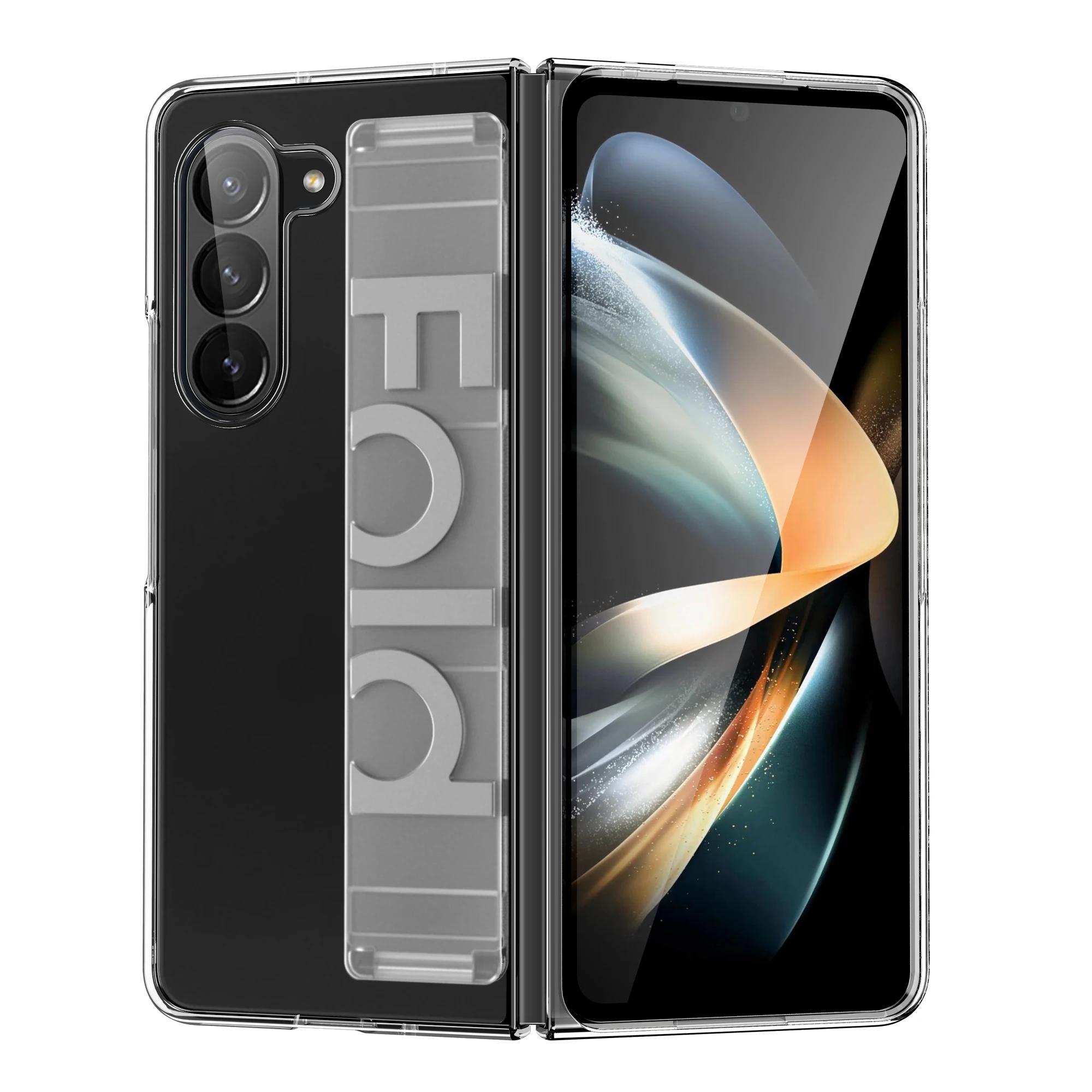 Capa De Celular Tipo Pulseira, Macia E Flexível (transparente, Para Galaxy Z Fold5)