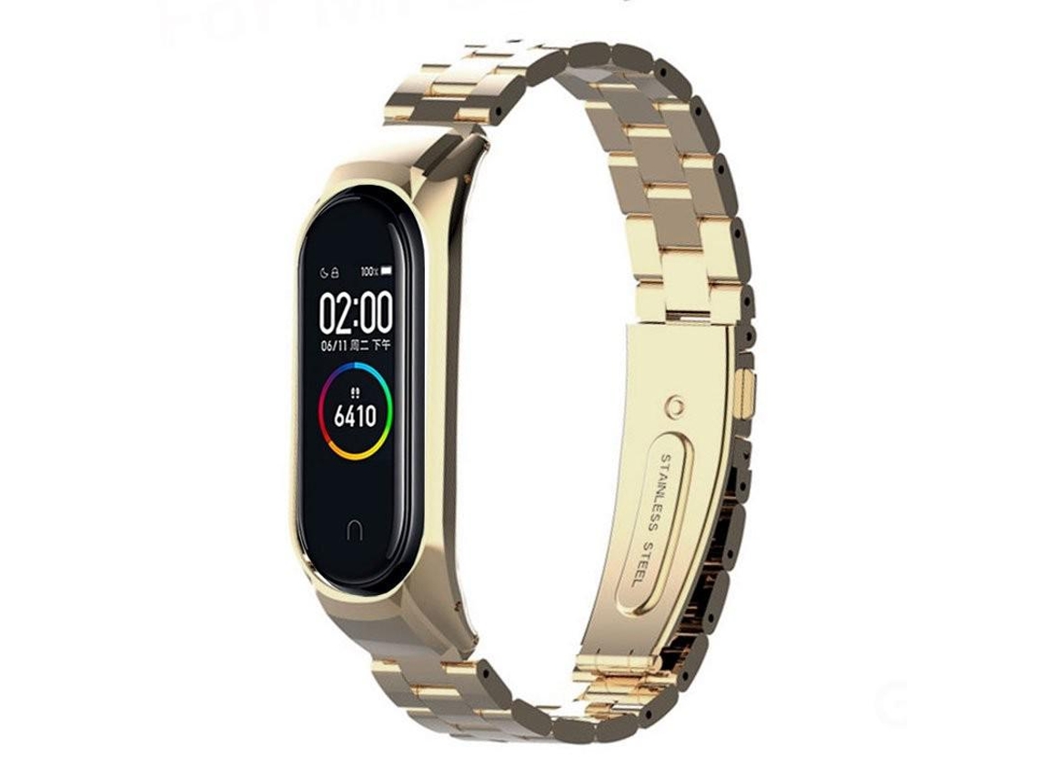 Pulseira Xiaomi Mi Band 4 / 3 Steel Gold Bronze Mi Band 3 Mi Band 4