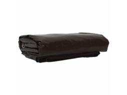 Vidaxl Lona 650g / M² Castanho 2,5 X 4,5 M Lona Com Revestimento Em Pvc