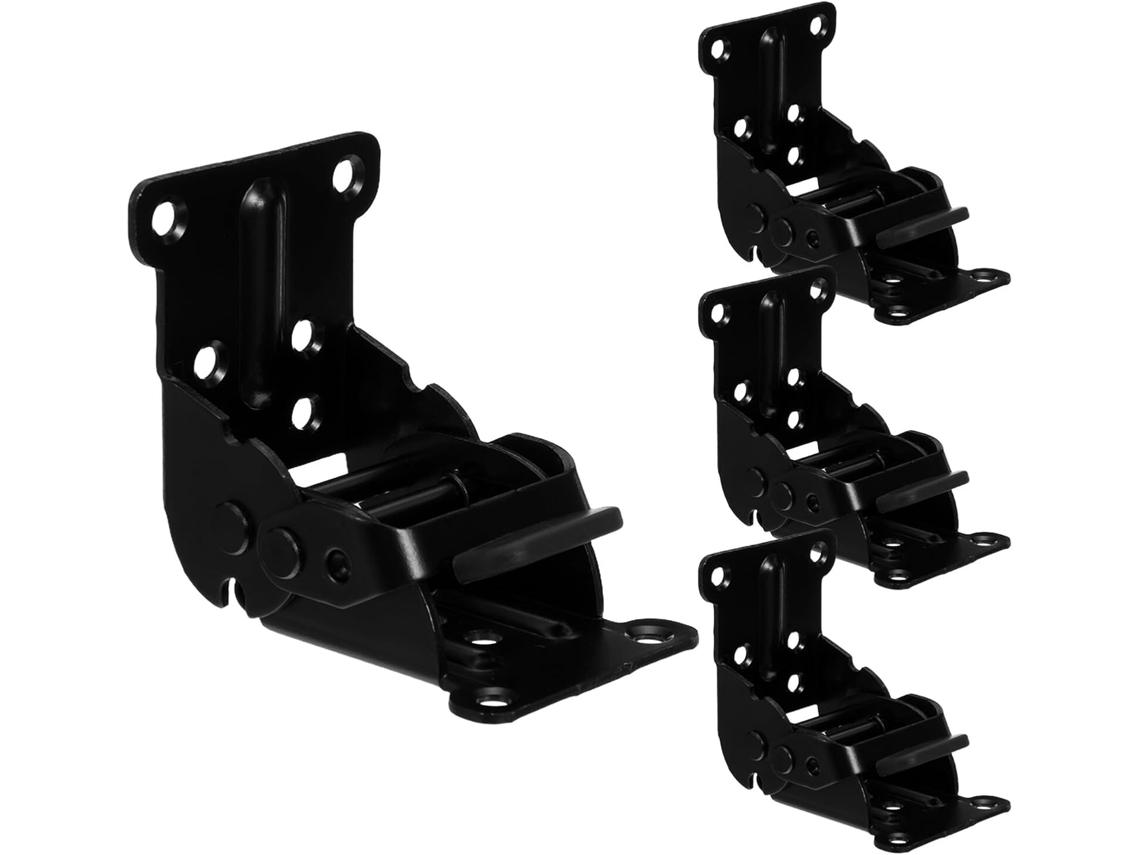 Conjunto De 4 Dobradiças Aço Dobráveis Com Travamento Automático E
