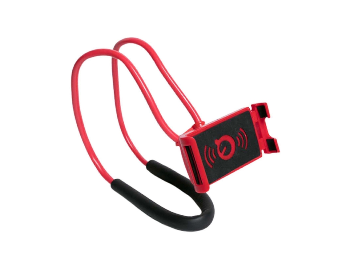 Suporte Flexível E Portátil Para Celular, Ideal Para Pendurar No Pescoço Ou Usar Na Cama - Yx Vermelho