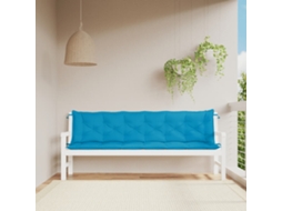 Vidaxl Almofadões Banco Jardim 2 Pcs Tecido Oxford Azul-claro
