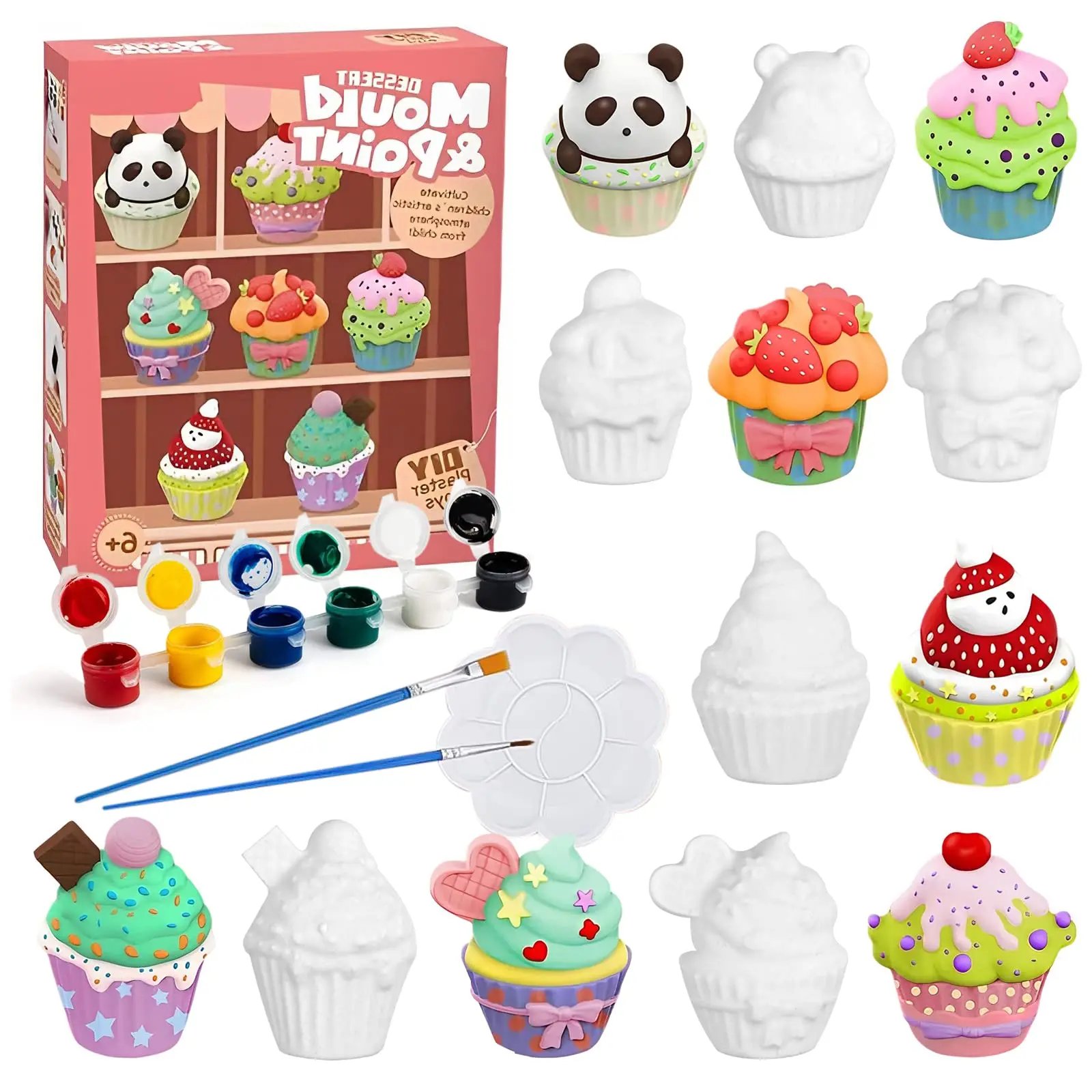 Kit de Arte e Artesanato Infantil Ferramentas para Pintura MDUG (bolo)