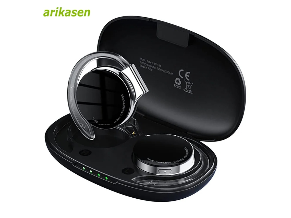 Fones De Ouvido Bluetooth Tws (brancos) Com Cancelamento De Ruído, Microfone E Luzes Integradas.