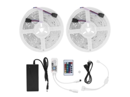 2026 tiras Led 10m 300led Wifi Rgb Flexíveis Ip65 12v com Controle Remoto para Iluminação Ambiental
