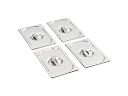 Tampas Para Recipientes Comida Gn 1/4 4 Pcs Aço Inoxidável