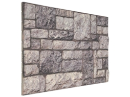 Vidaxl Painéis De Parede 10 Unid. 100 X 50 Cm Cinza E Branco