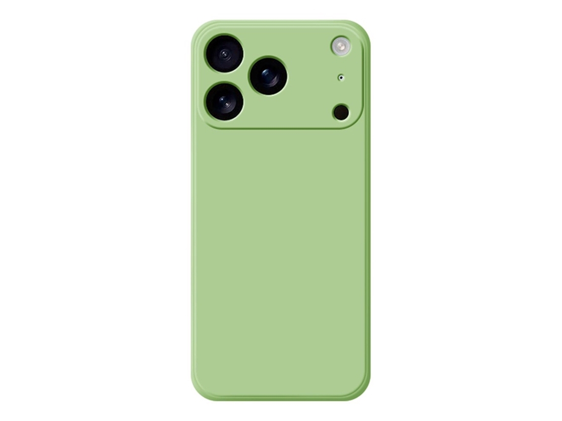 Capa Para Iphone 17 Pro Max Em Tpu Com Bordas Retas - Verde
