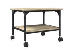 Printer Stand, Printer Stands Vidaxl Marrom Madeira Processada