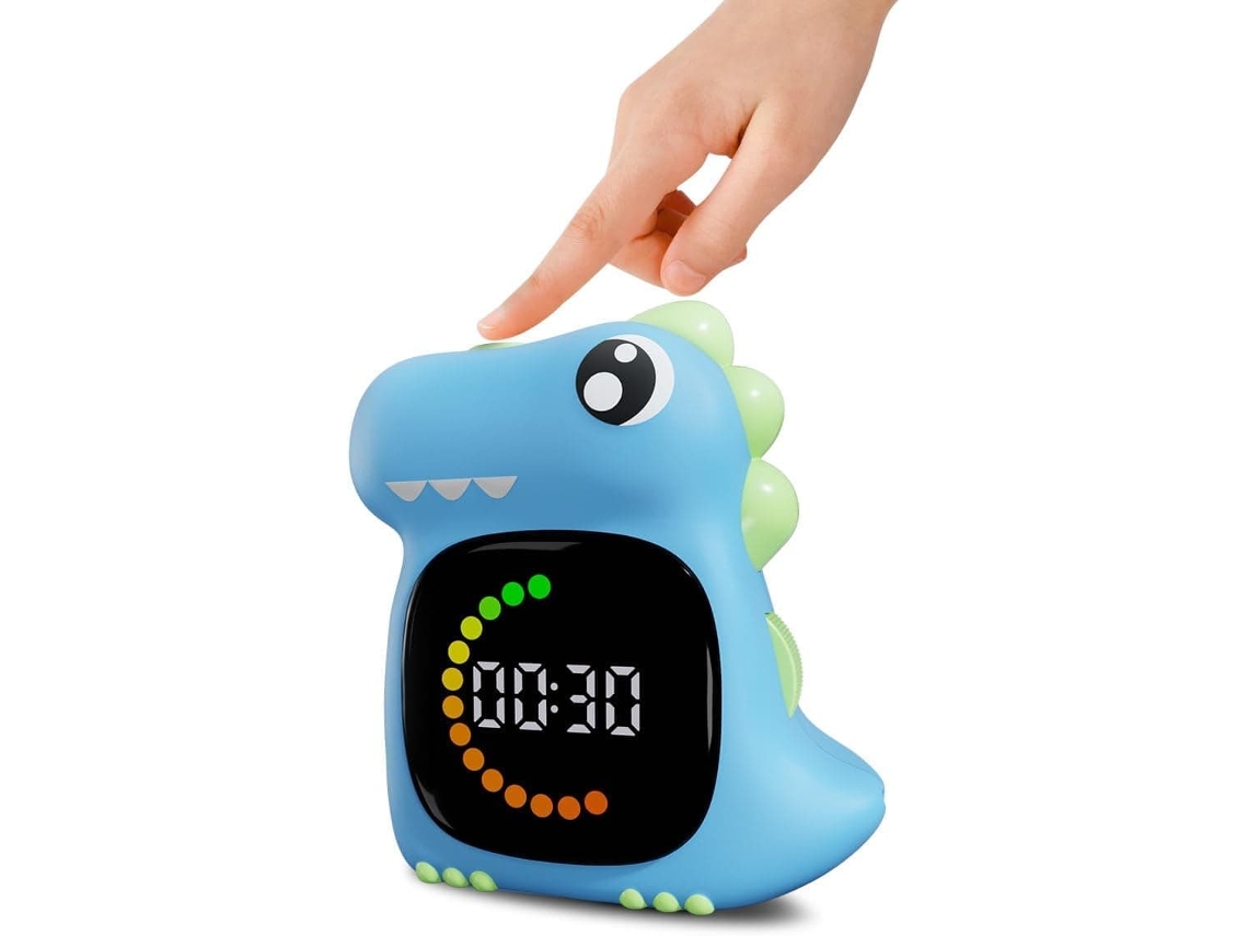 Temporizador Visual Infantil, Contagem Regressiva De 100 Minutos Com Dinossauro Em Led, Silencioso E Educativo Para Casa Sala De Aula