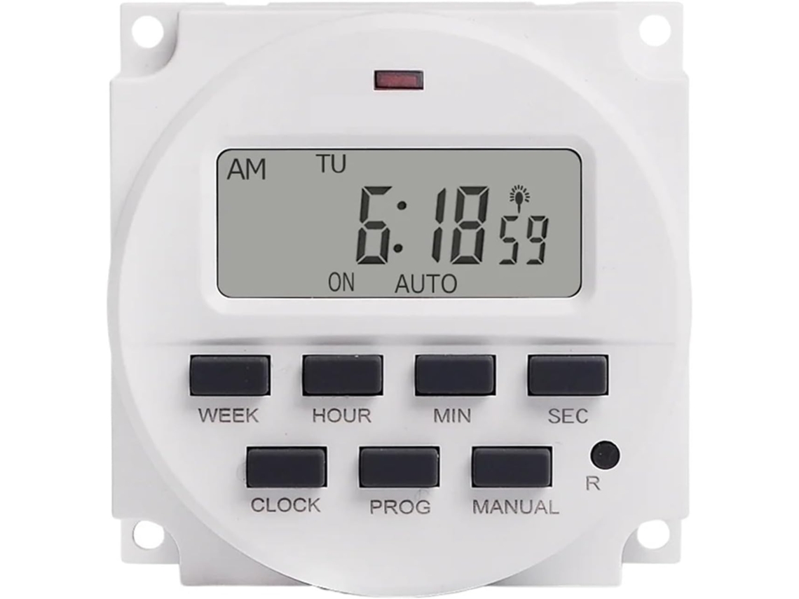 Temporizador Lcd Digital Tm618sh Com Intervalo De 1 Segundo 5v 12v 24v