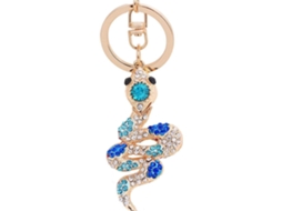 Mini Chaveiro De Corrente De Cobra, Chaveiro De Cristal, Bolsa Com Strass E Pingente Aquaforge