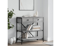 Vidaxl Mesa Consola 75x34,5x75 Cm Derivados De Madeira Cinzento Sonoma