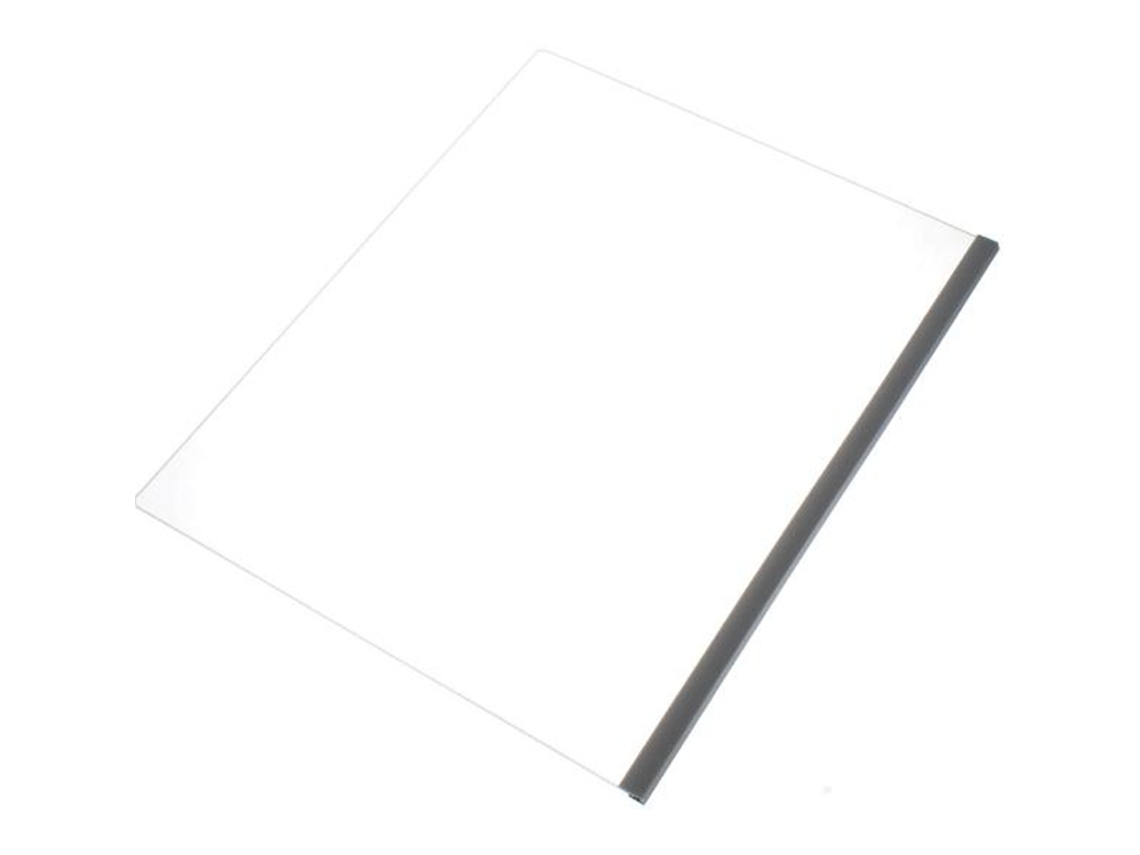 Prateleira De Vidro Pequena Para Gaveta De Legumes Com Perfil Prateado Projetada Para A Organização Interior De Frigoríficos C00385931