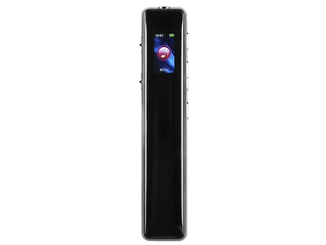 Lurelia Gravador De Voz Digital 32gb Com Redução De Ruído, Proteção Por Palavra-passe, Gravação Com 1 Tecla Para Reuniões, Aulas, Entrevistas - Preto