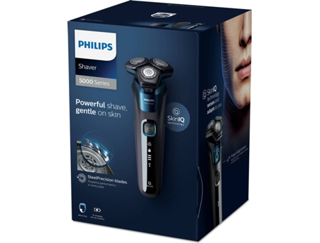 Máquina de Barbear PHILIPS S5000 - S5579/50 (Autonomia 60 min - Bateria)