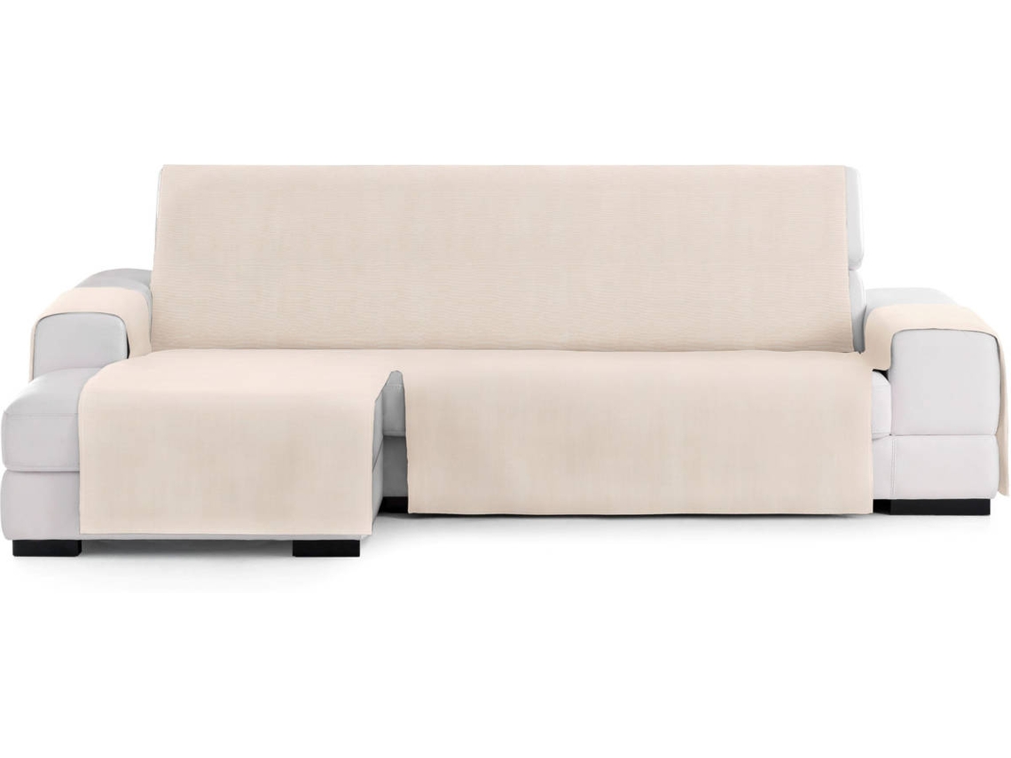 Capa Chaise Longue TODOPARAMICASA Levante Branco (Braço Esquerdo - 240 cm)