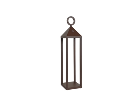 Lanterna Moderna Led Picnic 2.2W Ip54 Recarregável e Regulável H. 43Cm Corten ROSSINI ILLUMINAZIONE