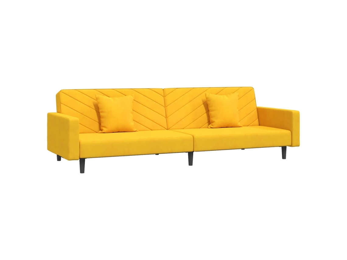 Sofa Bed, Sofa Beds Vidaxl Amarelo Veludo (n/a)