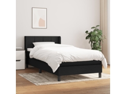 Box Spring Bed, Box Spring Beds Vidaxl Preto Tecido (100 X 200 Cm)