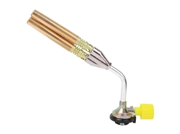 Maçarico portátil de aquecimento duplo com ignição eletrônica, maçarico ajustável para soldagem e churrasco ao ar livre até 1300°C.