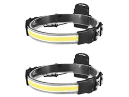 Farol de Led de Feixe Largo com 2 Pacotes Iluminação de Ângulo Amplo de 210 2000 Lúmens 3 Modos de Luz Faro TURMIN