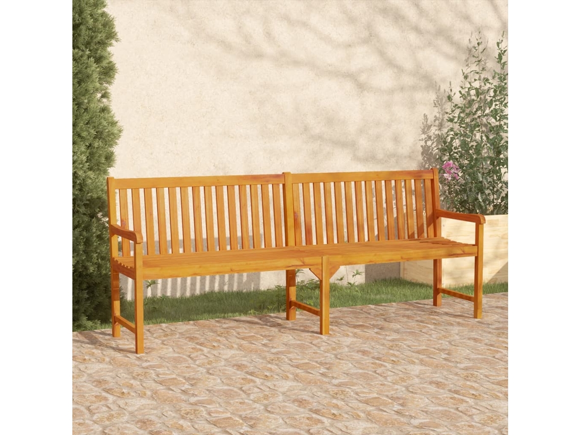 Vidaxl Banco De Jardim 219 Cm Madeira De Acácia Maciça