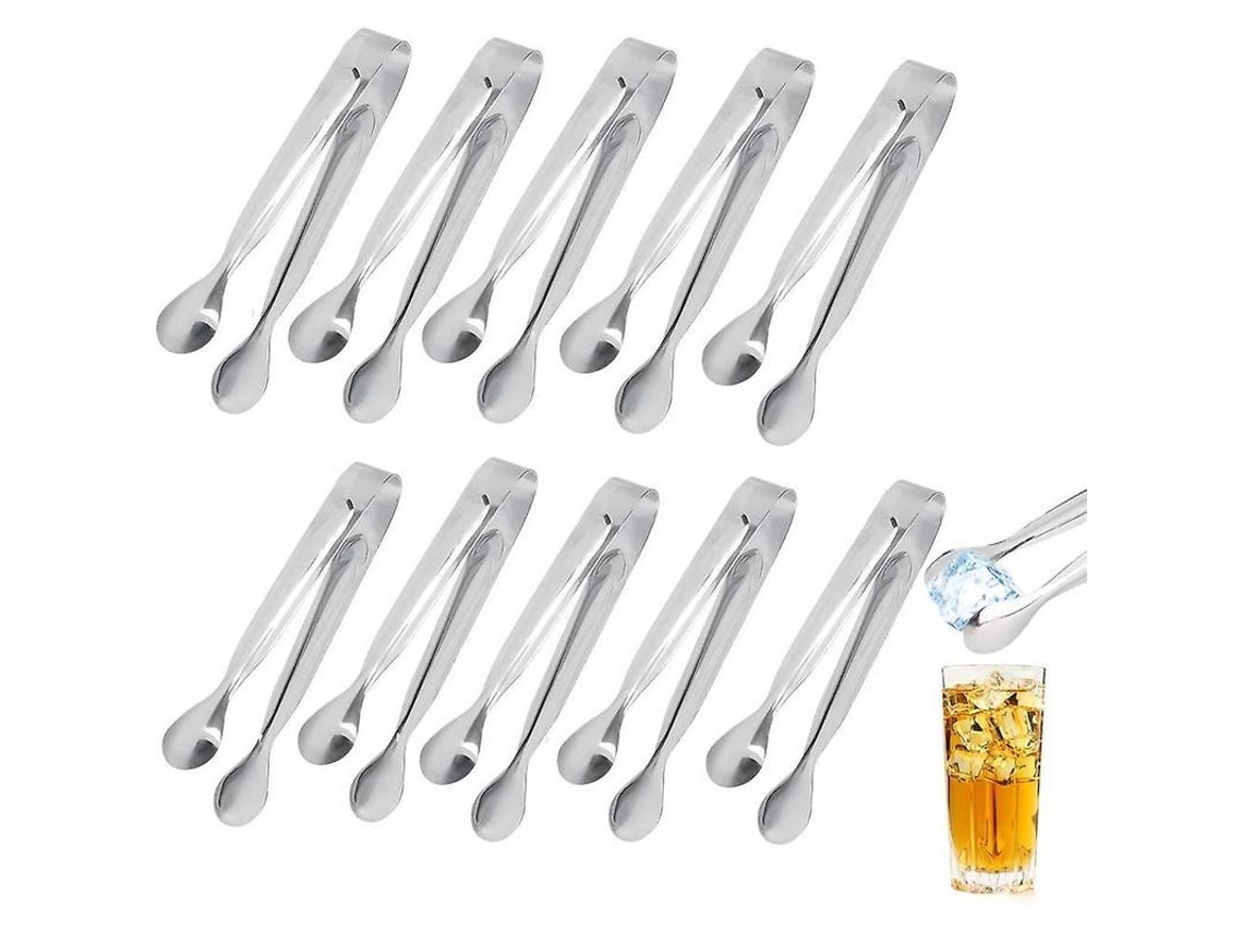 Pinzas De Acero Inoxidable 10 Piezas Para Azúcar Hielo Dulces Pasta Ensalada Repostería Fiesta Boda