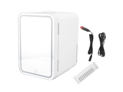 Refrigerador Compacto Laxiscreed 8l Com Design De Espelho, Frio E Quente, Ideal Para Cosméticos, Frutas E Bebidas
