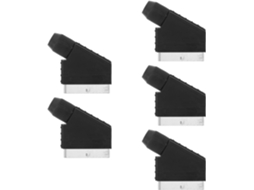 Adaptador De Sinal (pacote Com 5), Conector Macho Eur De 21 Pinos, Plugue De Rede Para Console