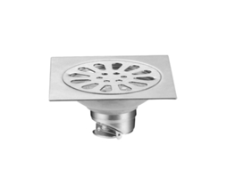 Ralo de Piso em Aço Inoxidável Espesso, Anti odor, Ralo Quadrado para Chuveiro de Banheiro AQUAFORGE